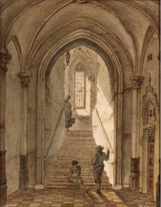 Figures On A Staircase