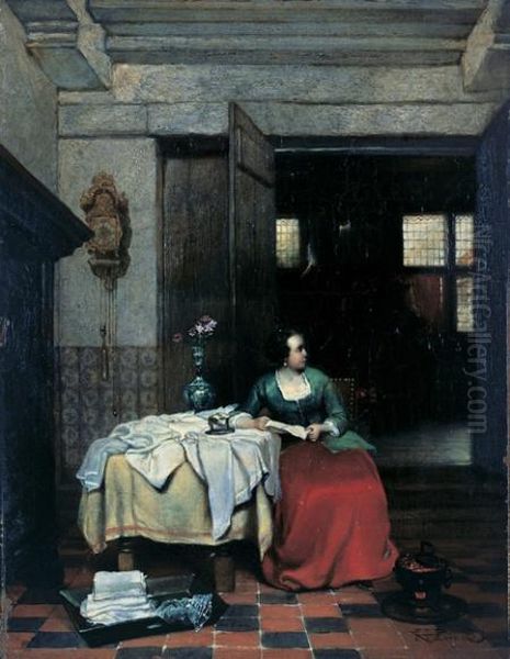 Lady In Interior - view 1