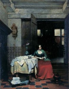 Lady In Interior by Hubertus, Huib Van Hove