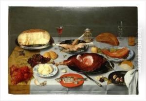 Nature Morte Au Dejeuner Gras by Jacob van Hulsdonck