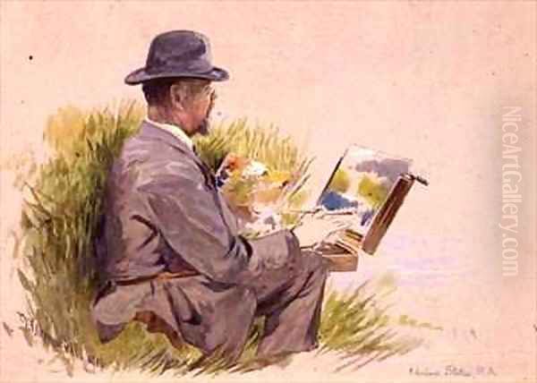 Adrian Stokes R A at Work - view 1