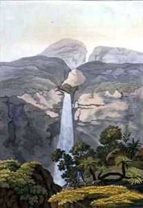River Vinagre Waterfall near the Puraci Volcano Nova Granada Brazil by Gerolamo Fumagalli
