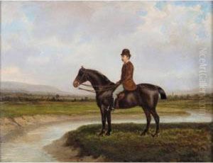 Sir Thomas Fermor Hesketh 7th Bt. (1849-1924) On His Horse Captain Jack by A. Jules Van Imschoot
