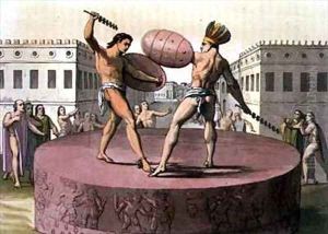Sacrifice of the Gladiators by Gerolamo Fumagalli