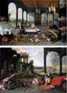 An Allegory Of Taste by Jan van Kessel