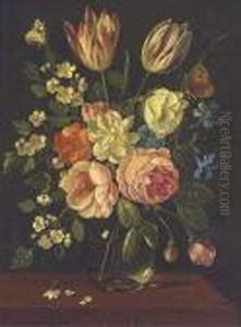A Parrot Tulip by Jan van Kessel