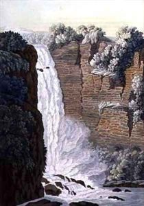 Tequendama Waterfall on the Bogota river Colombia by Gerolamo Fumagalli