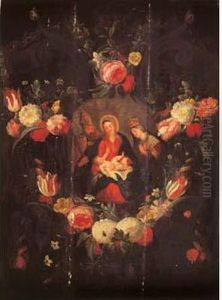 Vierge A L'enfant Entre Saint Gregoire Et Sainte Catherine Dans
Une Guirlande De Fleurs Vierge A L'enfant Entre Saint Gregoire Et Sainte Catherine Dans
Une Guirlande De Fleurs