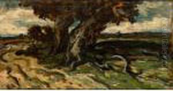A Landscape With A Traveller On A Path; In Medio Ecclesiac - view 1