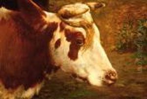 Head Of A Cow by Fedor Van Kregten
