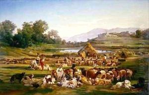 Shepherds with Sheep