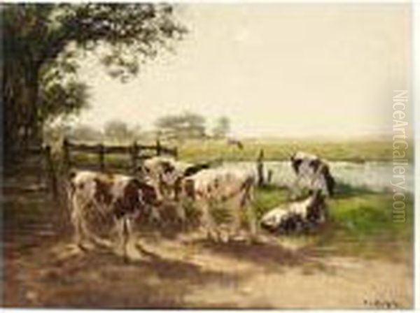 Cows In A Meadow - view 1