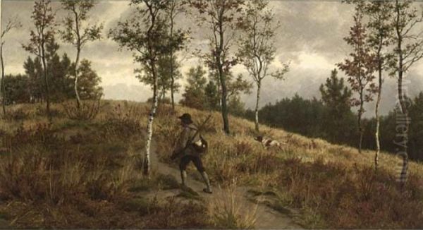 A Hunter With His Dog - view 1