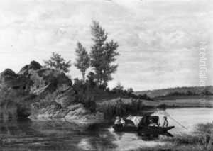 Signiert Und Datiert Unten Links: Francois Van Kuyck 1872. by Frans Pieter Van Kuyck