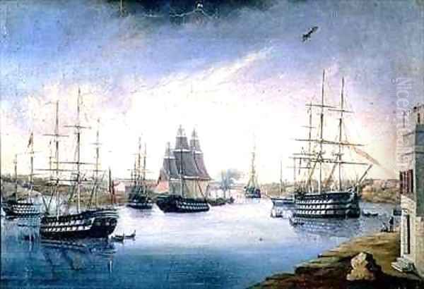 Puerto de Mahon with Ships - view 1