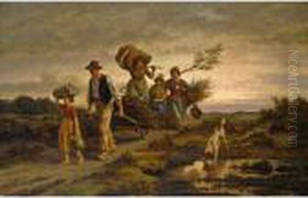 Returning From The Heather Harvest - view 1