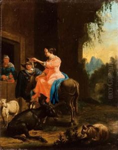 Scena Di Genere by Pieter Van Laer (BAMBOCCIO)