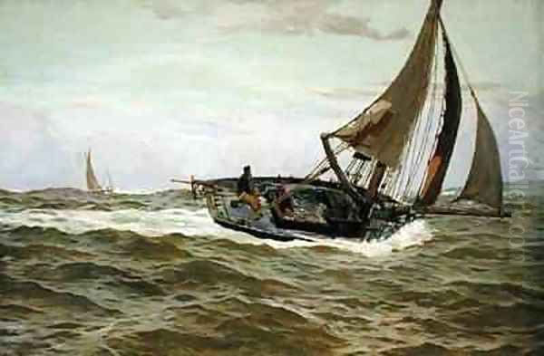 A Fishing Boat in a Stiff Breeze - view 1