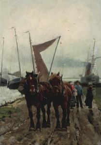 Trekpaarden Aan De Waterkant Trekpaarden Aan De Waterkant