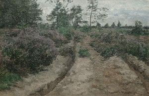 A Country Road by Frans Van Leemputten