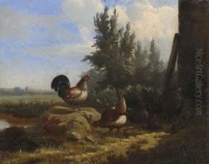 Huhner. by Jean-Baptiste Van Leemputten
