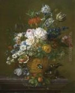 Floral Still Life. by Willem van Leen
