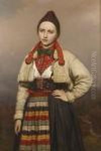 Jeune Fille De La Paroisse De Rattvik Dans Dalarne (les Vallees), Suede