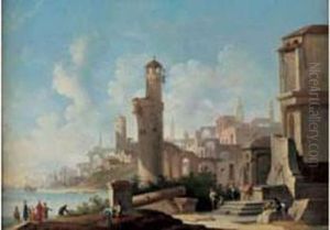 Vue De Naples by Giacomo Van Lint