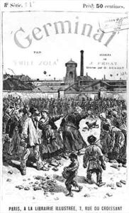 Front cover illustration of Germinal by Emile Zola by Jules Ferat