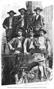 Coal Miners of Le Creusot during the Second Empire by Jules Ferat