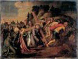La Montee Au Calvaire by Pieter van Lint