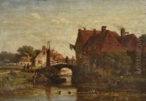 Paysage Vers Utrecht by Johan Nicolaas Van Lokhorst