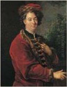 Portrait D'homme A La Veste Rouge