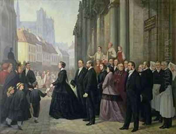 Empress Eugenie 1826-1920 in Amiens During the Cholera Epidemic of 1866 - view 1