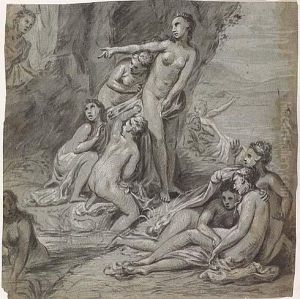 Diana And Actaeon by Jacob van Loo
