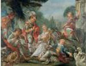 Allegorie A La Poesie Pastorale by Jean Baptiste van Loo