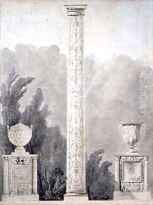 Designs for Neo Classical monuments by Pierre Francois Leonard Fontaine