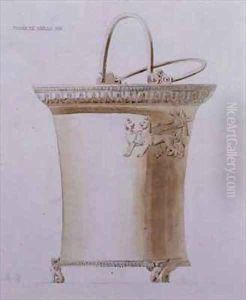 Design of a sacrificial ewer from the Musee de Naples by Pierre Francois Leonard Fontaine