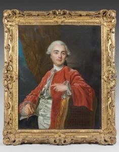 Portrait D'homme Dit De M. Laurent Grimod De La Reyniere by Louis-Michel Van Loo