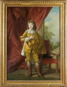 Portrait De James Ii D'angleterre by Louis-Michel Van Loo