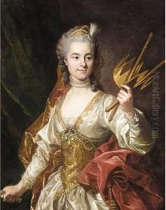 Portrait Of Mademoiselle
Genevieve De Malboisiere (1746-66) As Melpomene, Muse Of Tragedy Portrait Of Mademoiselle
Genevieve De Malboisiere (1746-66) As Melpomene, Muse Of Tragedy