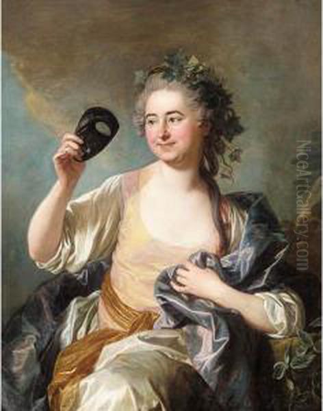 Portrait Of Francoise Laurette
Randon De Malboisiere, Nee Piquefeu (1722-89) As Thalia, Muse Of Comedy - view 1