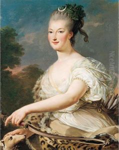 Portrait Of A Lady In The Guise Of Diana