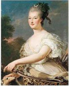 Portrait Of Lady, Half Length, In The Guise Of Diana
