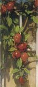Apples On A Trellis by Jacobus Van Looy