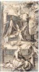 The Angel Appearing To Joseph In A Dream (matthew, 1:18-25) by Karel Van Mander