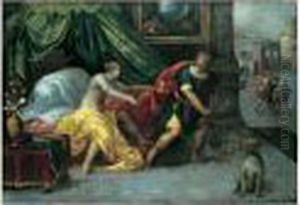 Joseph Et Le Femme De Putiphar by Karel Van Mander