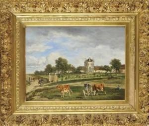 Paysage Au Chateau by Emile Van Marcke De Lumman