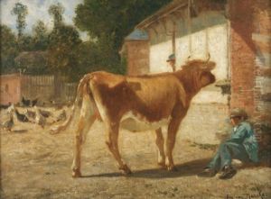 La Vache Blonde by Emile Van Marcke De Lumman