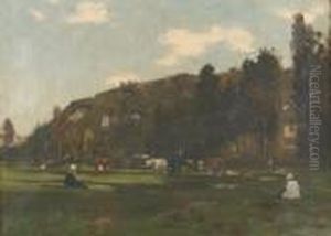 "les Coteaux Du Lavandin". by Emile Van Marcke De Lumman